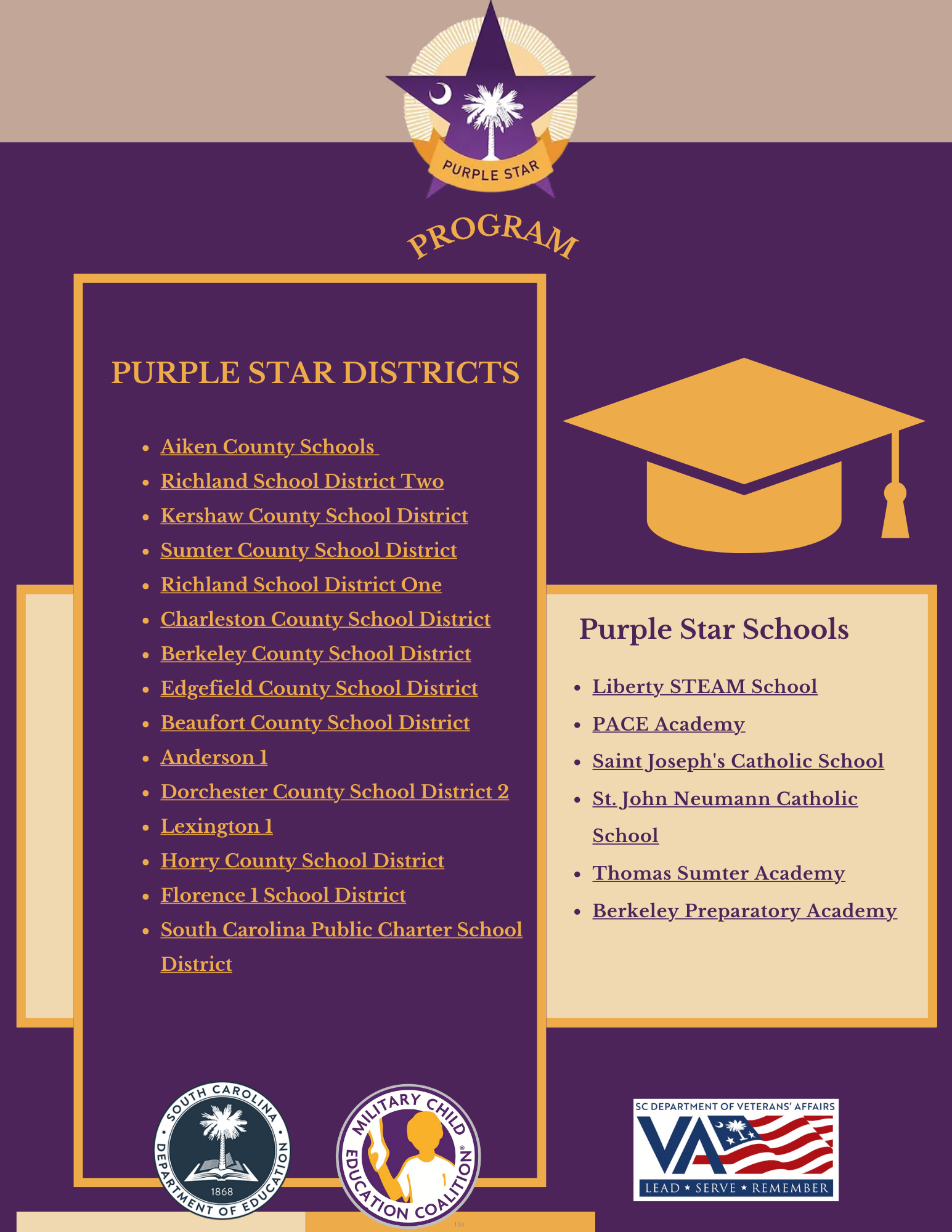 Governor Henry McMaster, SCDVA, SC Department of Education, and